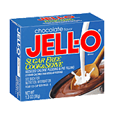 Jell-o Pudding & Pie Filling Chocolate Sugar Free  & Fat Free Cook & Serve Left Picture